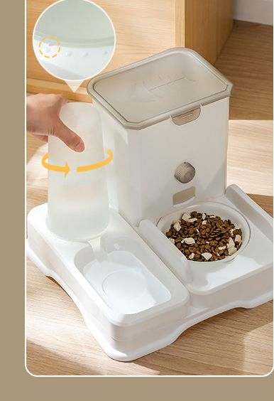 OEM Custom Cat Bowl, Dog Bowl, Grain Basin, Double Bowl Ceramic Large Capacity All-in-One Automatic Drinking Water Pet Feeder