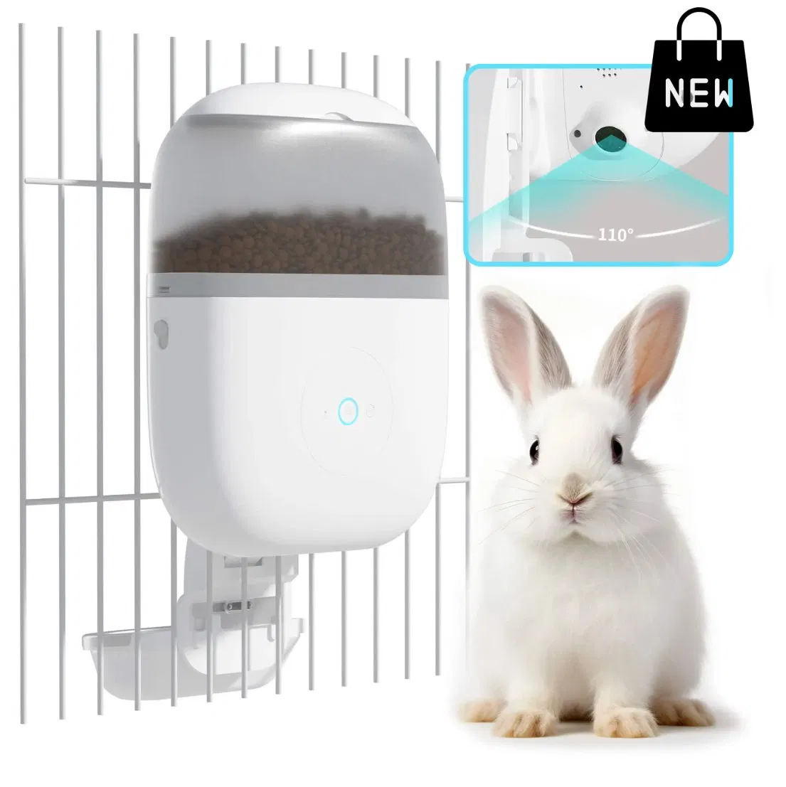 Food and Water 2 in 1 Smart Automatic Rabbit Feeder Smart Feeder Dog Cat Feeder APP Intelligent