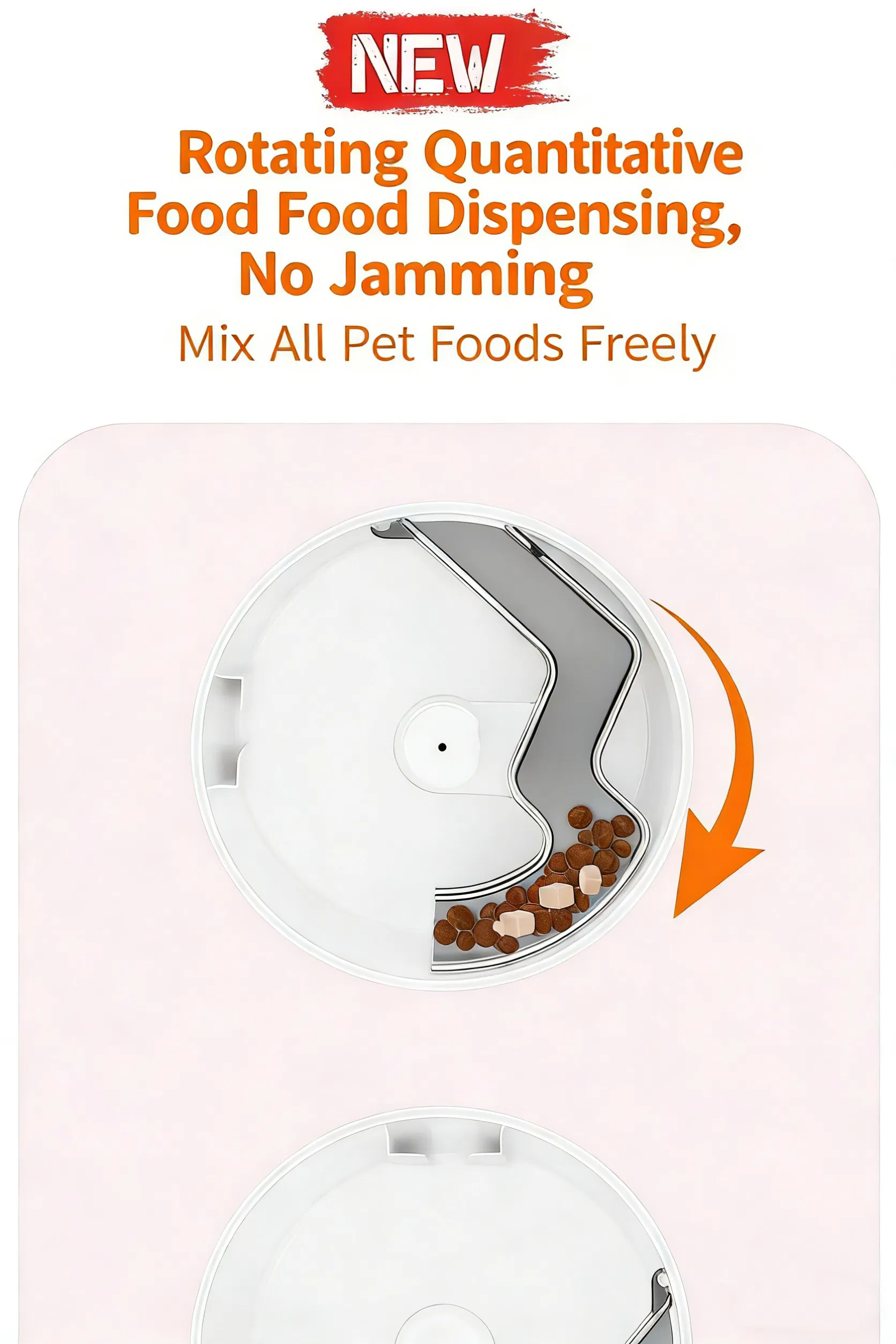 Rotatable Smart Pet Feeder with WiFi Application