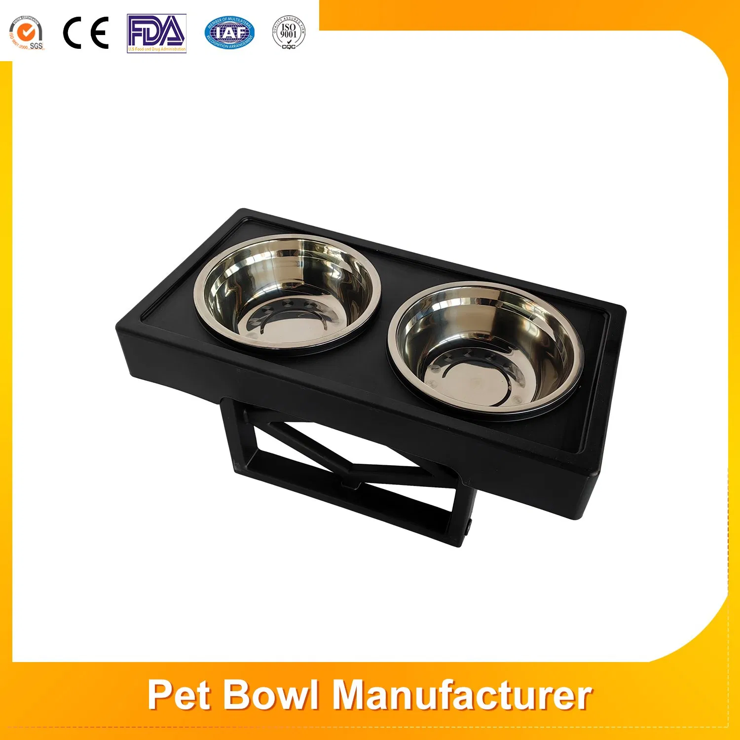 Large Capacity Adjustable Elevated Feeding Bowl Dog Steel Feeder Cat Water Fountain Recipiente PARA Mascota Plastic Pet Bowls Food and Feeders for Dog and Cat