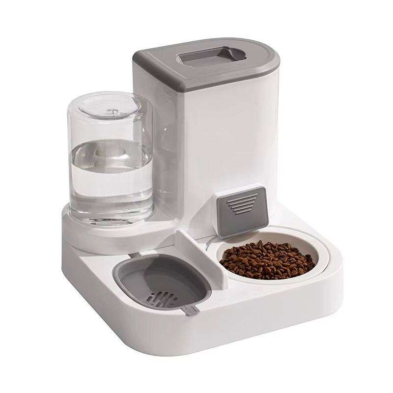 2.2L Large Capacity Dry Wet Separation Automatic Smart Pet Feeder &amp; Water Dispenser with Dog Cat Bowl