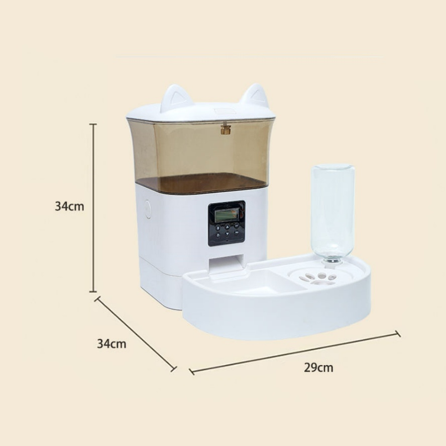 Dual Power Rechargeable Battery Pet Intelligent Feeder for 5 to 20mm Dry Food