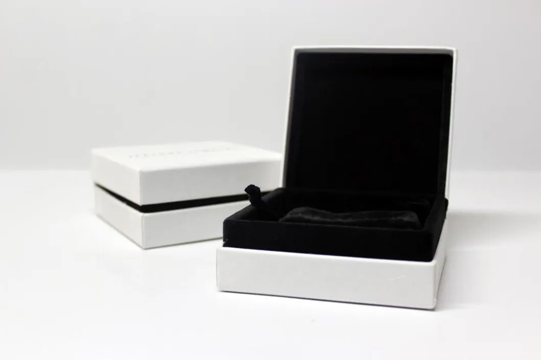 Caixas de joias de luxo personalizadas de alta qualidade com tampa e base para conjunto