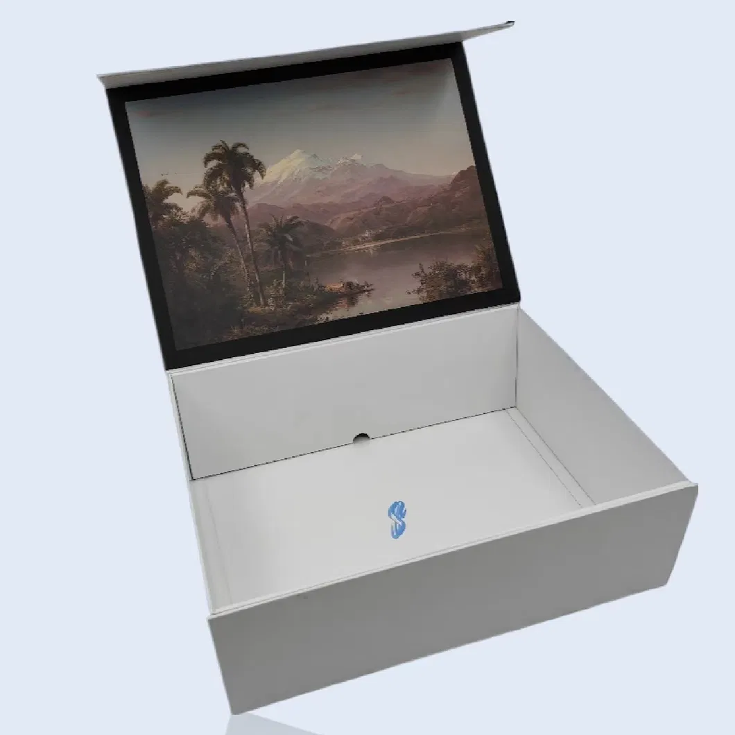 Caixa de Presente Personalizada A4 Caixas de Presente Rígidas Dobráveis de Papel com Fechamento Magnético e Laço