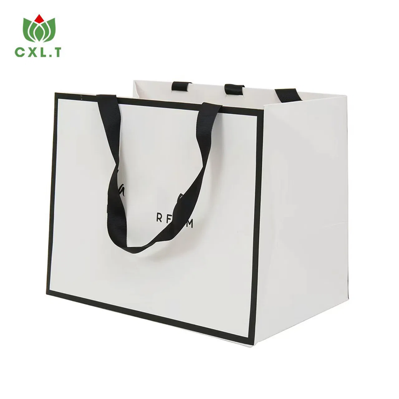 Tamanhos de Alça Personalizados Bolsas Ecológicas Embalagem de Presente Kraft para Sapatos Roupas Sacolas de Papel Reutilizáveis para Compras