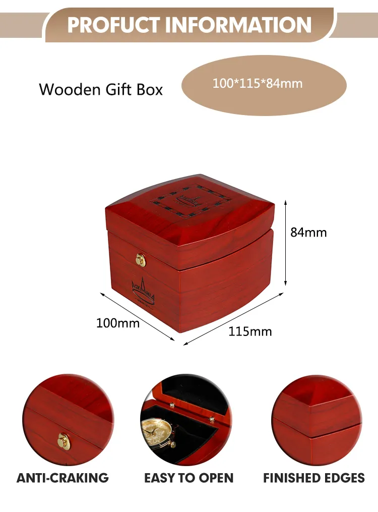 Caixa de Relógio Winder de Madeira Luxuosa para Homens Personalizada Individualmente, Estojo para Relógio de Madeira Sólida de Noz, Armazenamento para Rolex Omega Patek
