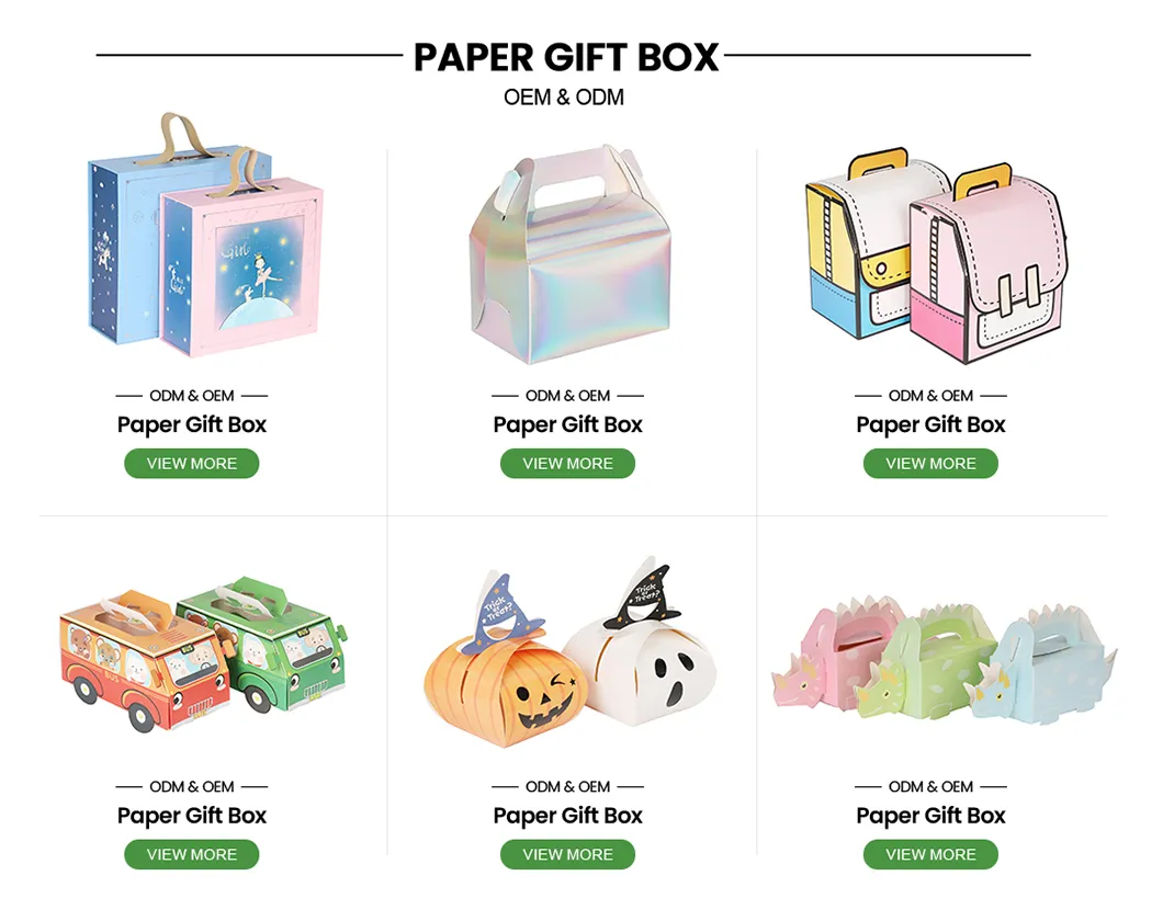 Caixa de Exibição de Papelão Dobrável com Logotipo Personalizado Impresso