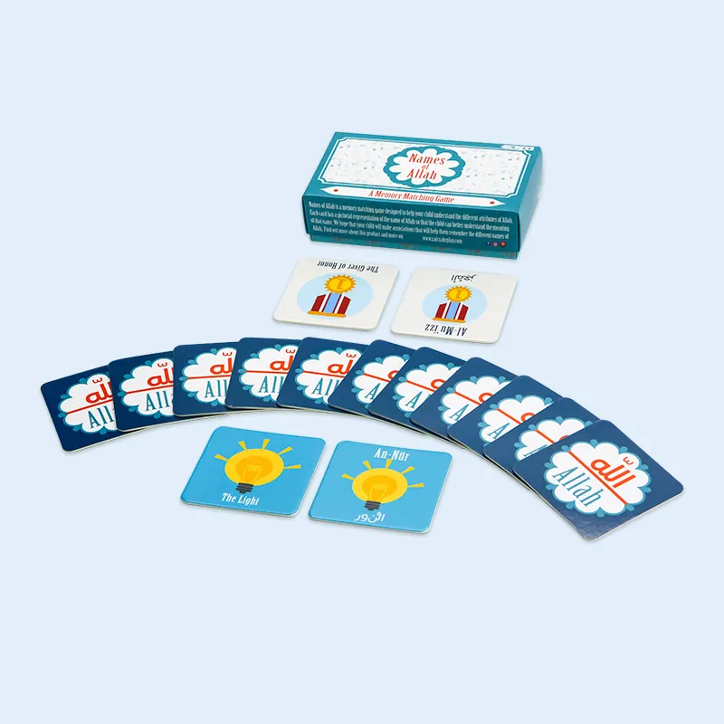 Impressão de Cartas de Memória para Crianças com Caixa de Embalagem
