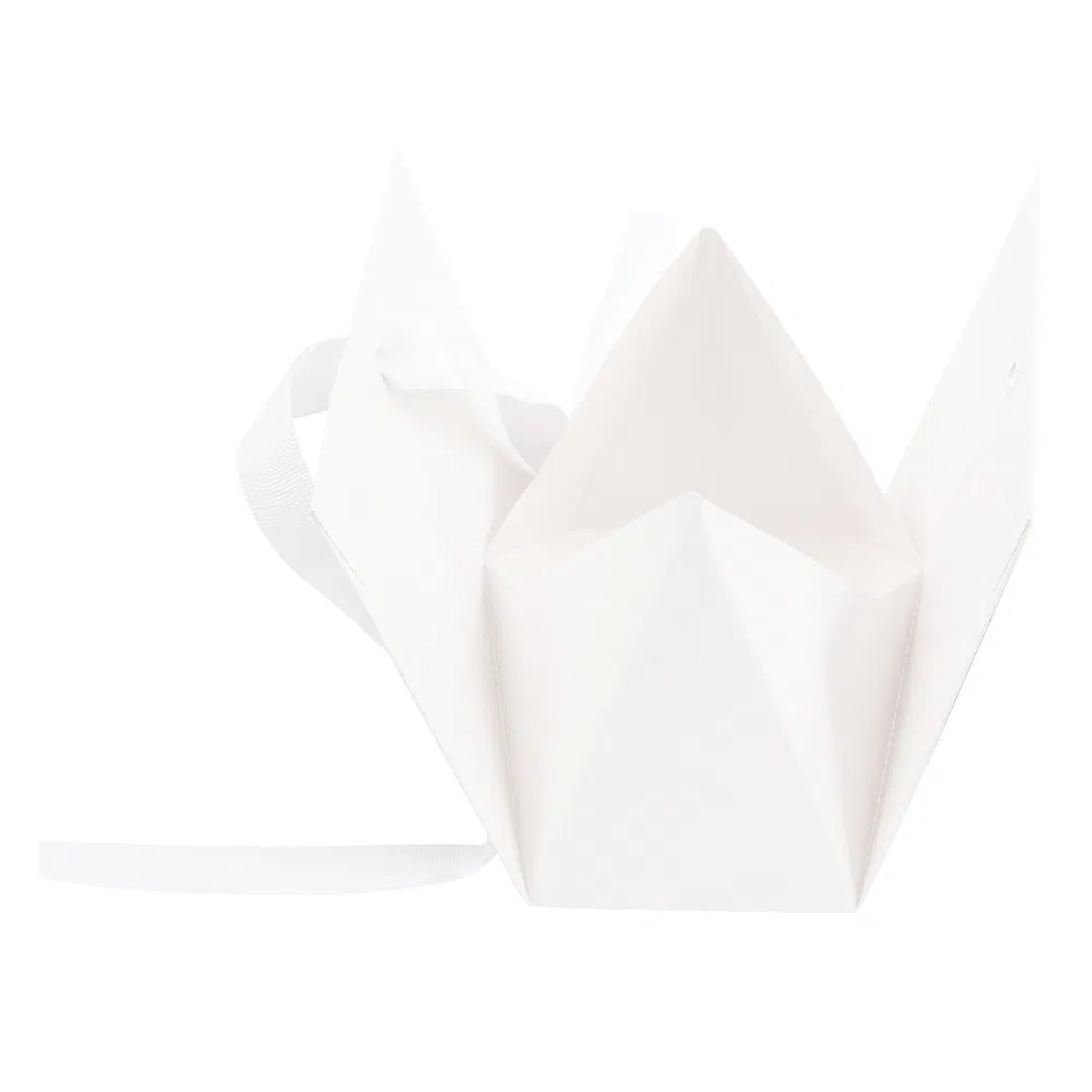 Saco de embalagem para presente em papel laminado brilhante nas cores dourado e branco, tamanho personalizado à venda