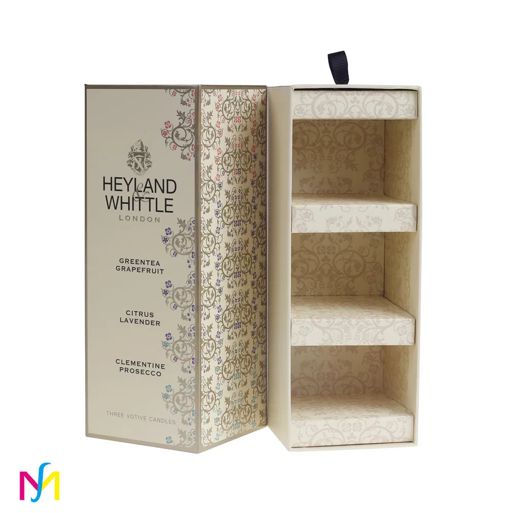 Caixa de Papelão de Luxo Personalizada com Ímã para Embalagem de Maquiagem, Presente de Batom, Caixa de Armazenamento para Esmalte