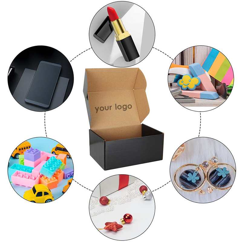 Caixa de Papel de Avião Versátil para Embalagem de Sapatos e Roupas - Impressão Personalizada de Alta Qualidade com Logotipo em Caixa de Papelão Kraft Marrom Ecológica
