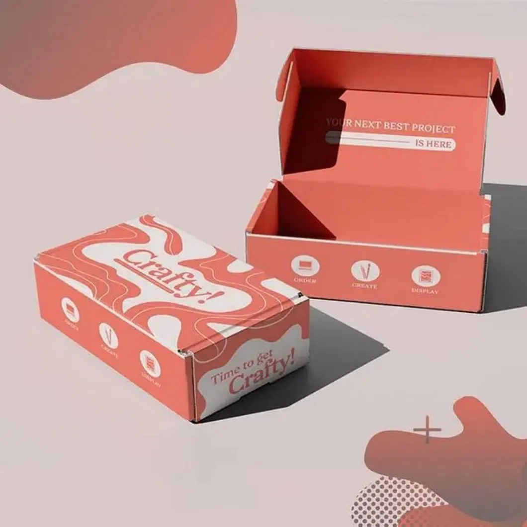 Caixa de Envio de Papelão Corrugado em Tamanho Personalizado para Vestuário