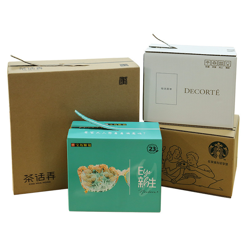 Impressão personalizada por atacado, embalagem postal, embalagem cosmética, envio, caixa de papelão ondulado autoadesiva, caixa de presente com zíper