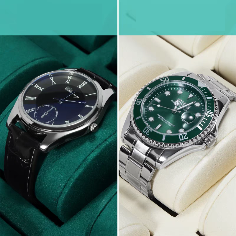 Caixa de Relógio de Couro PU com Zíper Premium com Design Personalizado para Armazenamento de Luxo Personalização de Fábrica: Tamanho, Material, Cor do Forro, Impressão de Logotipo Caixa de Joias