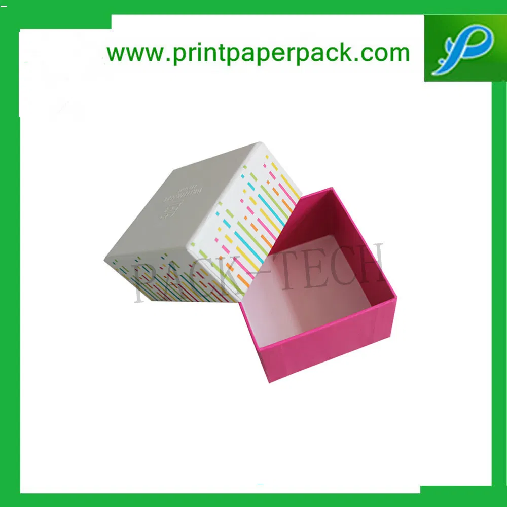 Embalagens de papel de tampa e base de qualidade excelente para varejo personalizadas