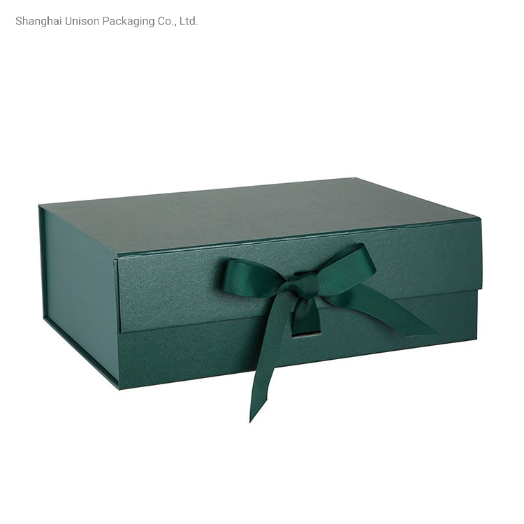 Personalize Caixa de Papelão de Envio de Luxo Grande Preta Dobrável com Fechamento Magnético para Roupas