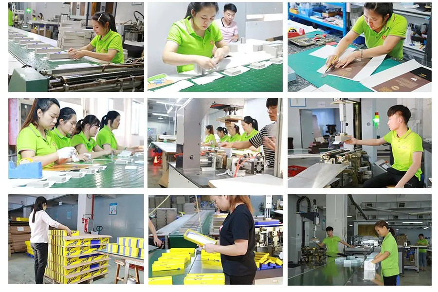 Caixa de presente dobrável com fechamento magnético de fita de papelão rígido