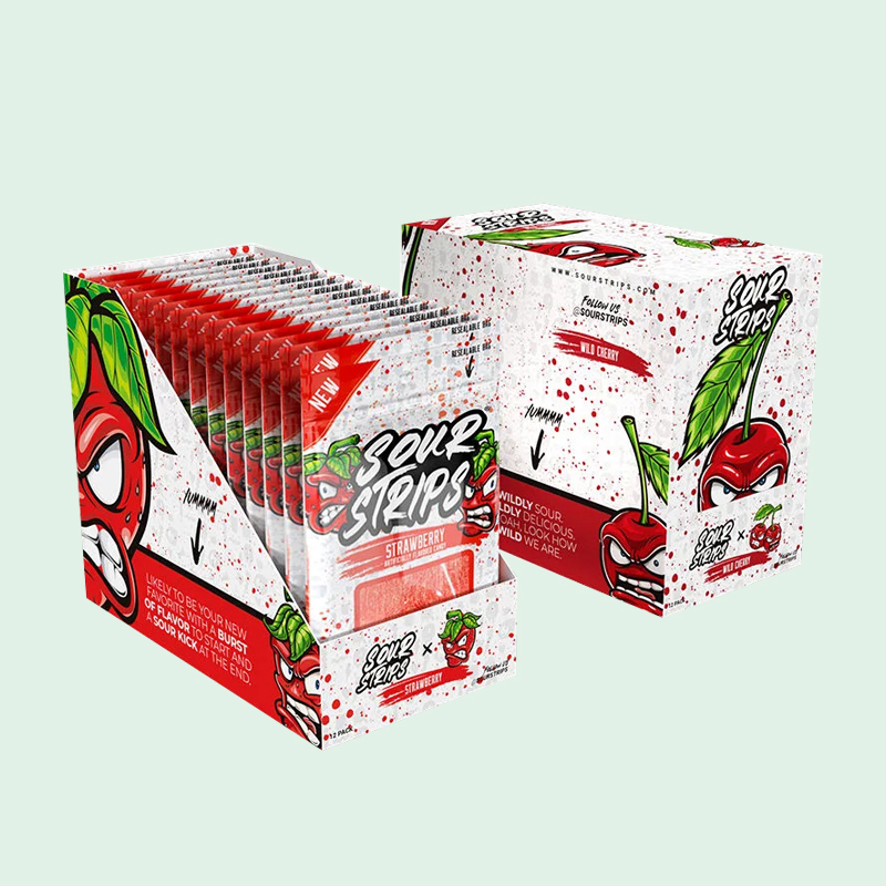 Exibição de Caixa de Papelão para Alimentos Prontos do Supermercado Bdl, Exibição de Doces, Chocolates e Chicletes com Remoção Fácil