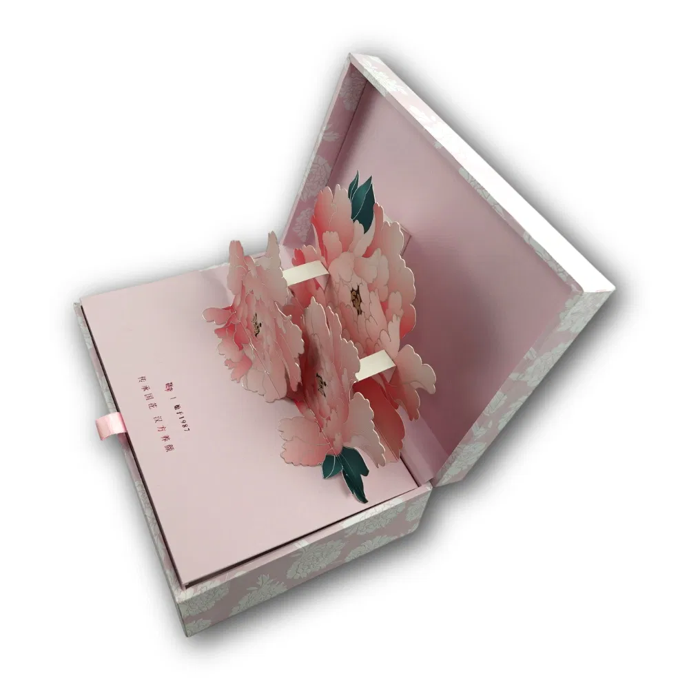 Conjunto de presente de embalagem de papel para cuidados com a pele de luxo, caixa de embalagem em relevo para produtos de beleza de alta qualidade