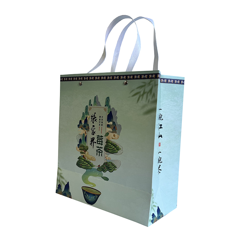 Saco de oferta de papel para compras personalizado e impresso saco de papel para oferta de luxo Com logótipo