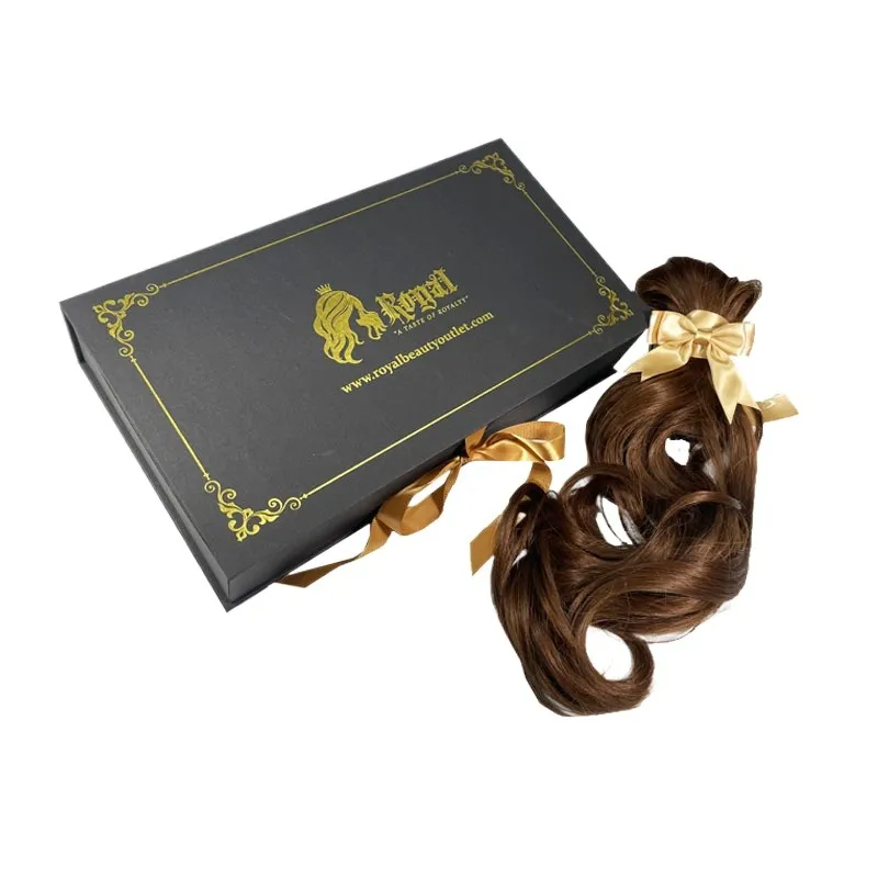 Embalagem de Caixa para Peruca com Fecho Magnético Personalizado de Luxo para Cabelo