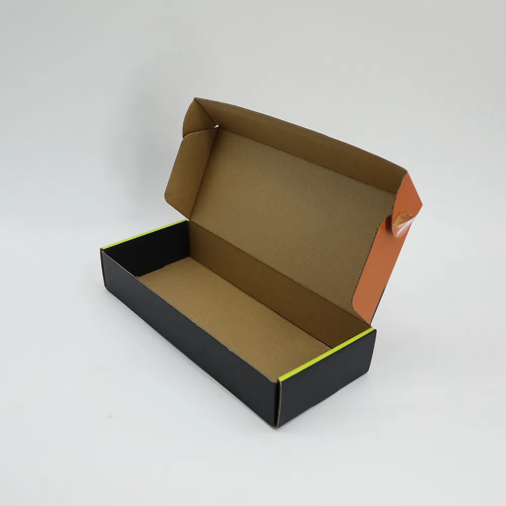 Caixa de Embalagem de Papelão Corrugado com Janela de PVC Transparente Personalizada para Talheres Acessórios