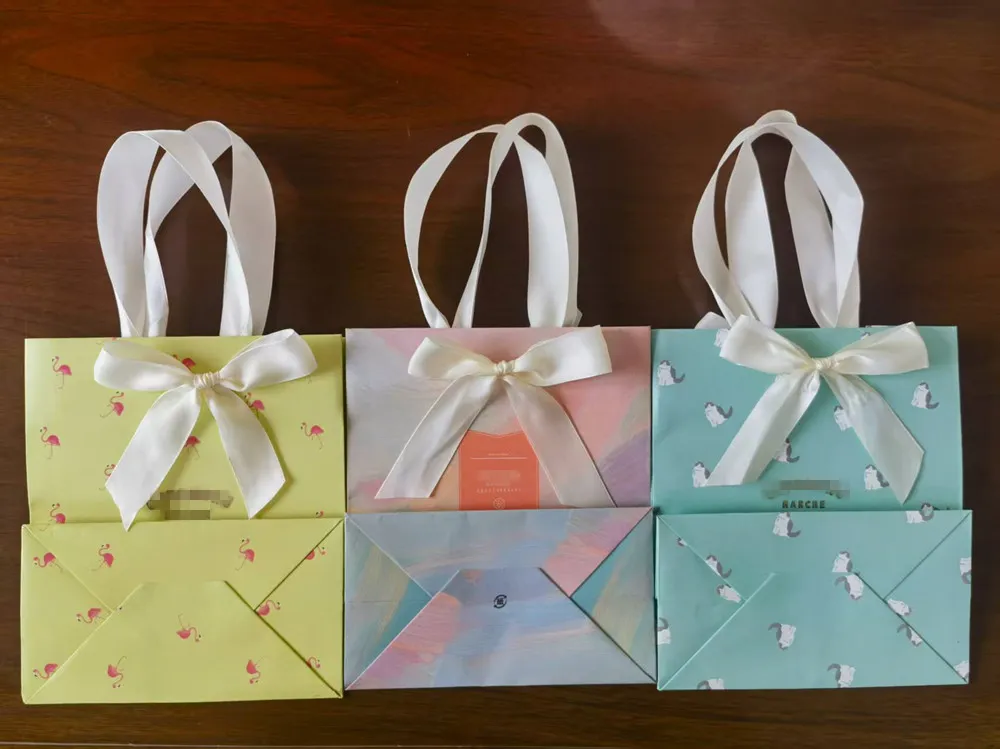 Bolsas de papel kraft de luxo personalizadas para compras