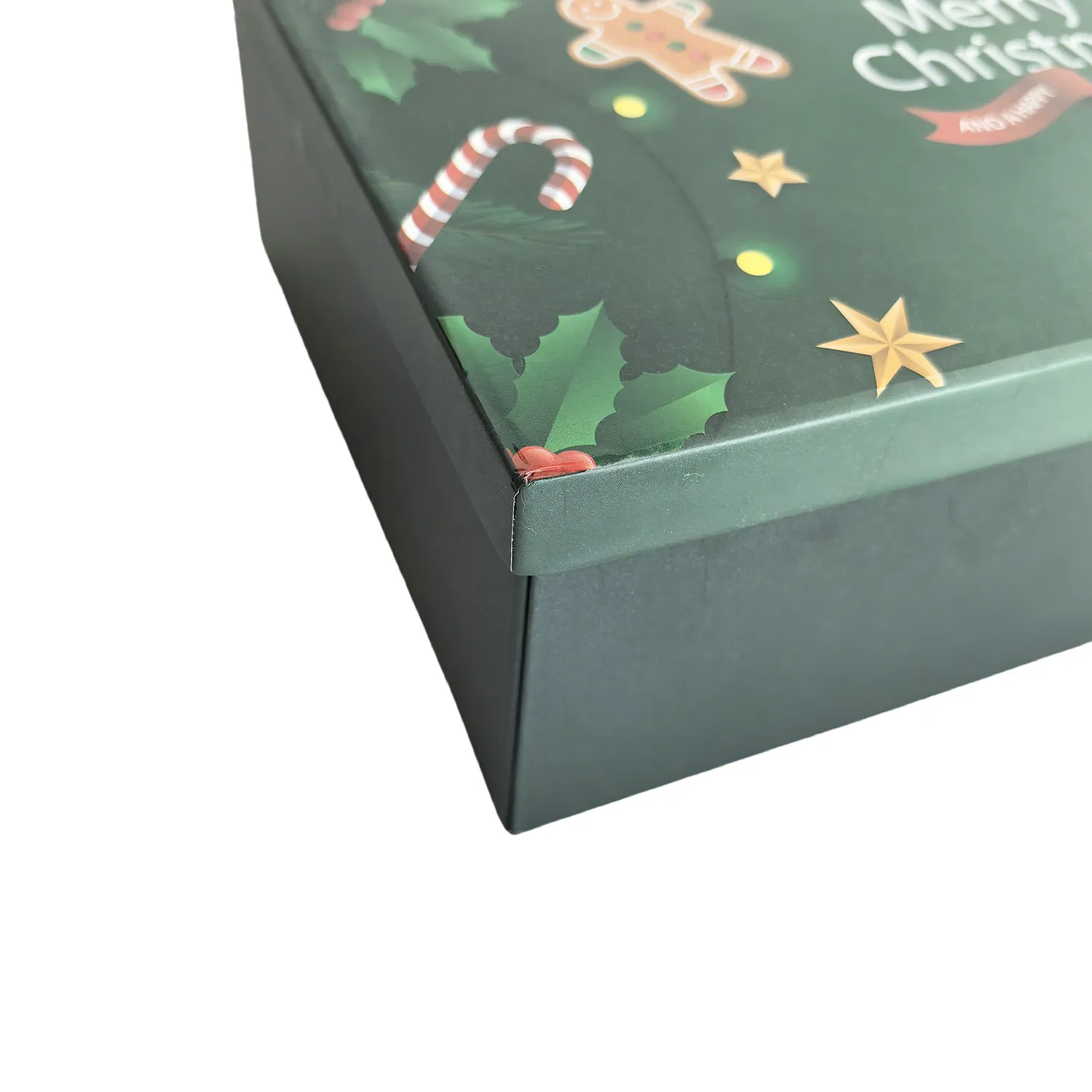 Caixa de presente de Natal em duas peças com tampa e base