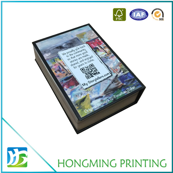 Caixa de Embalagem de Joias em Forma de Livro de Luxo Personalizado com Fecho Magnético para Presentes em Papel