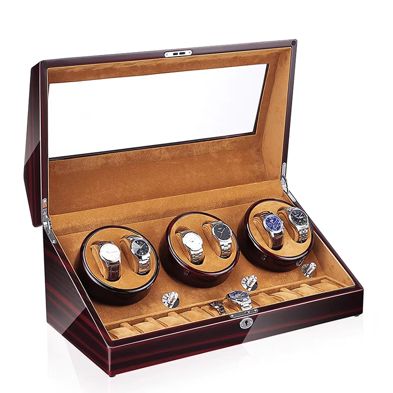 Caixa de Armazenamento de Relógios Exclusiva para Exibição de Relógios de Madeira Vintage Personalizados para Colecionadores e Entusiastas Elegante Retro Estilosa Armazenamento de Relógios