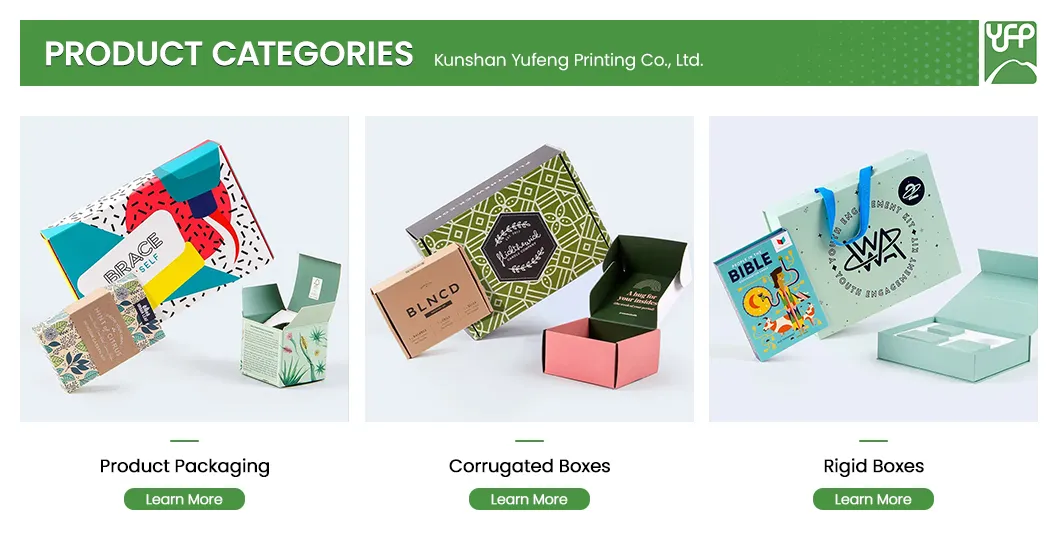 Caixa de Exibição de Papelão Dobrável com Logotipo Personalizado Impresso