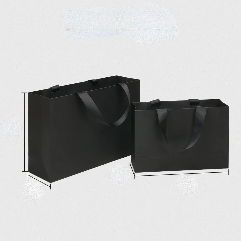 Bolsas Personalizadas Atacado Preto Kraft em Pé Impressão Padrão Obrigado Logo Pipoca Papel