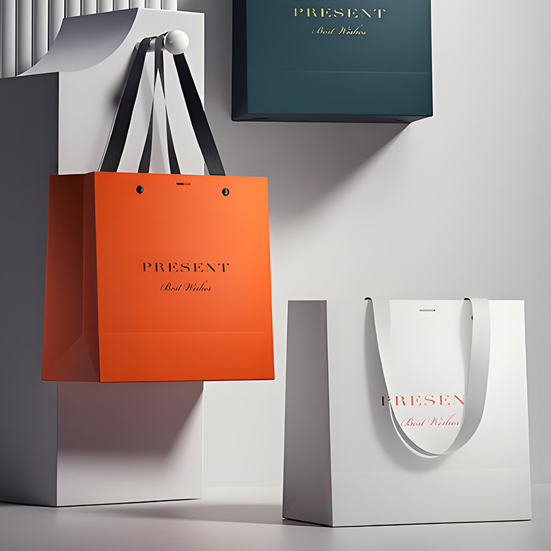 Saco de papel personalizado atacado, sacos de presente impressos, sacos de compras, embalagem online