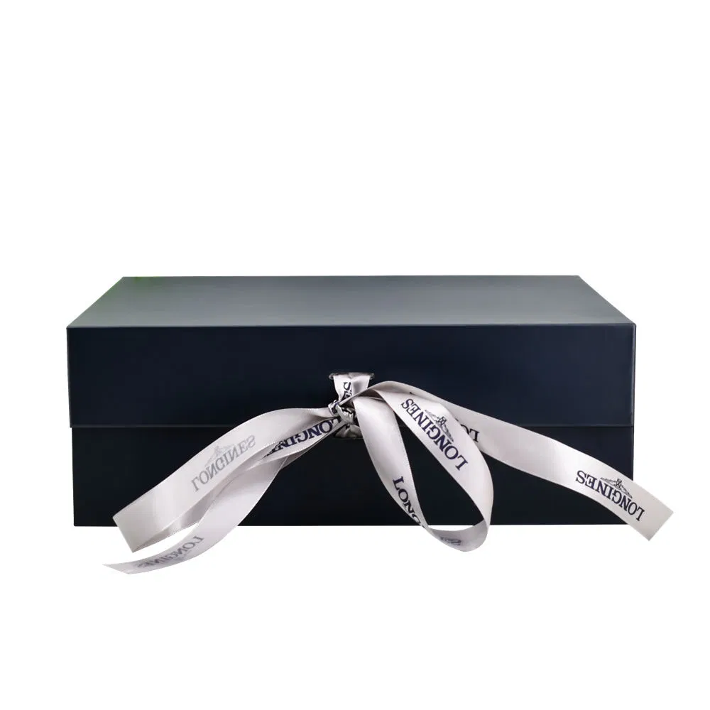Embalagem de Garrafa de Vinho Personalizada de Luxo em Papelão Rígido Premium Azul para Ecommerce Caixas de Presente Magnéticas
