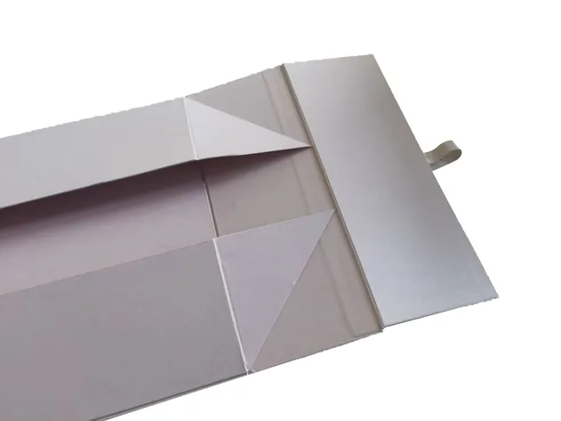 Caixa de embalagem de papel vazia dobrável magnética integrada personalizada, caixa de presente com flip, personalização em pequenas quantidades disponível