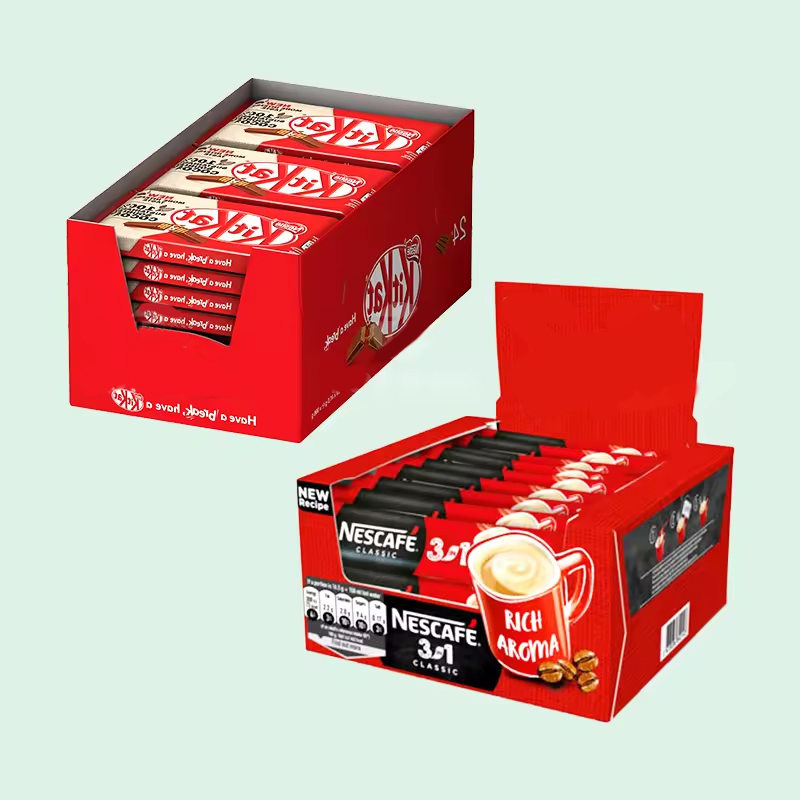 Exibição de Caixa de Papelão para Alimentos Prontos do Supermercado Bdl, Exibição de Doces, Chocolates e Chicletes com Remoção Fácil