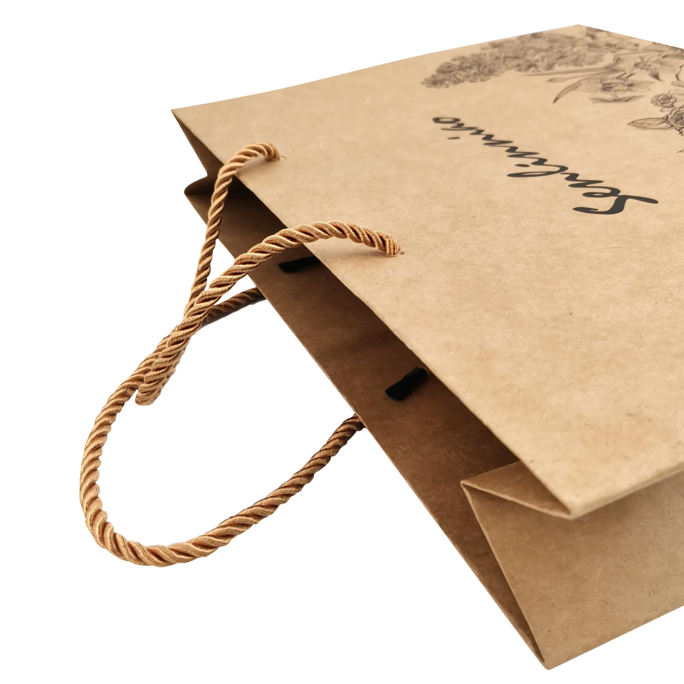 Bolsas de Papel de Luxo Lipack Boutique para Compras de Roupas, Embalagens de Papel Personalizadas para Loja de Roupas