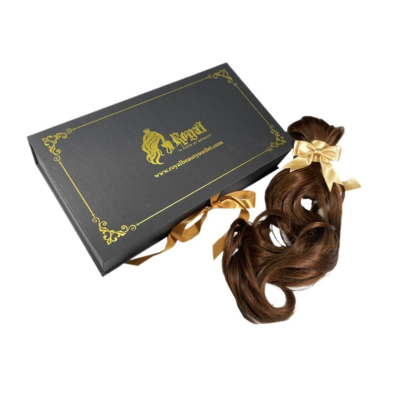 Embalagem de Caixa para Peruca com Fecho Magnético Personalizado de Luxo para Cabelo