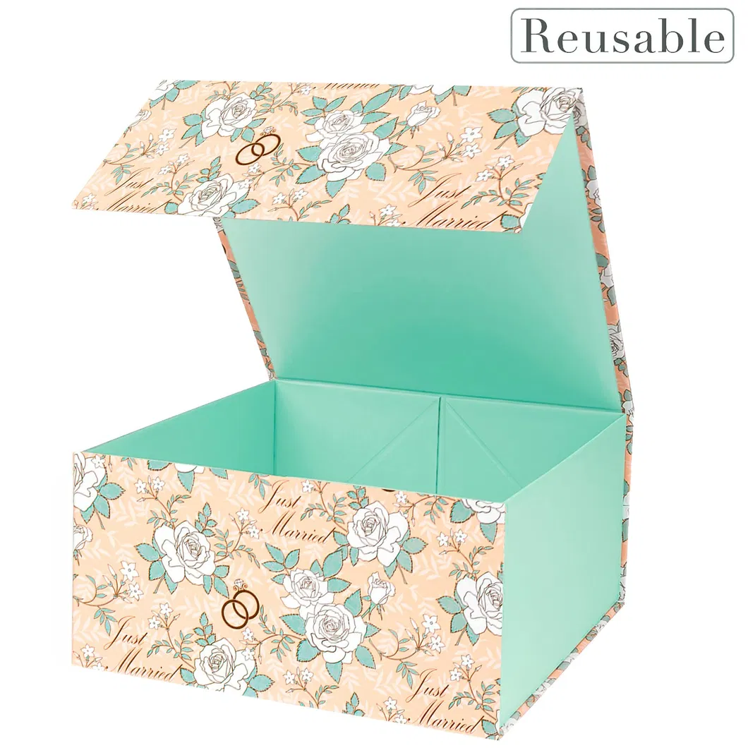 Caixa de presente de papel rígido de luxo personalizada