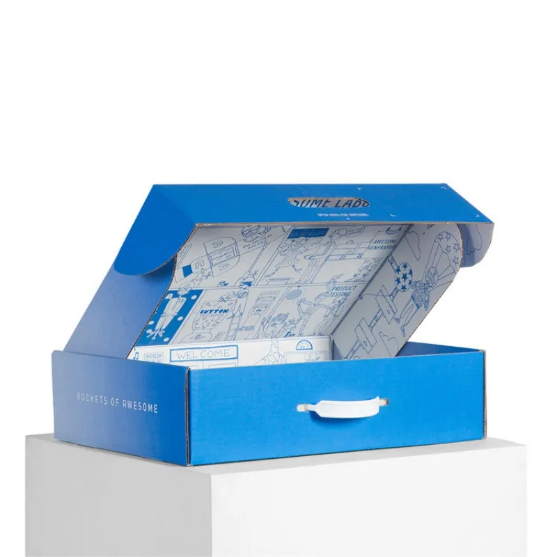 Caixa de presente dobrável de papelão corrugado