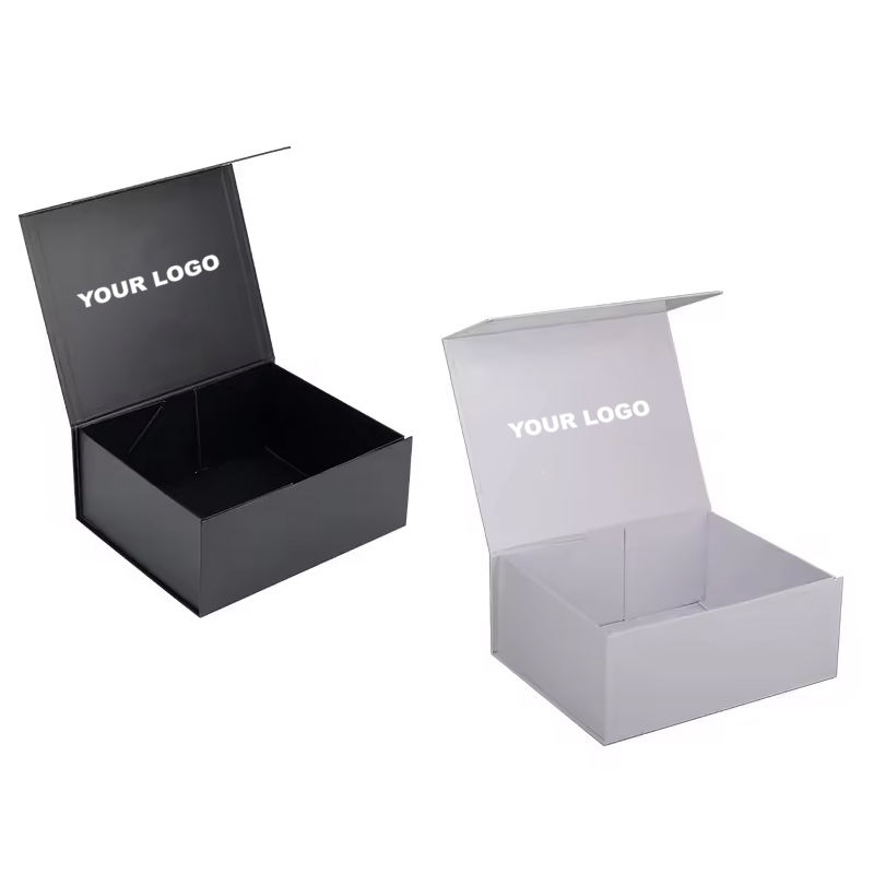 Caixas de presente de luxo personalizadas reutilizáveis em tamanho sob medida, com fechamento magnético, para embalagem de vestidos