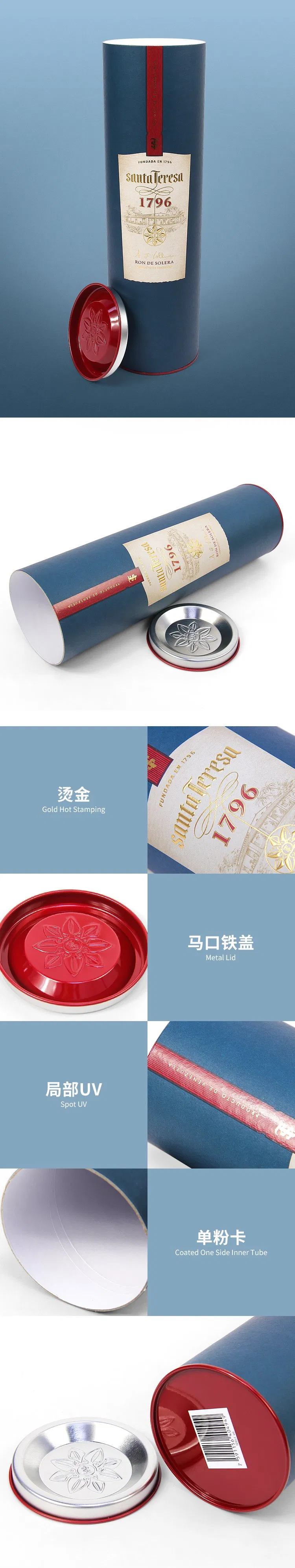 Porta Garrafa de Vinho Tinto Presente Caixa de Embalagem de Papel Kraft Personalizada