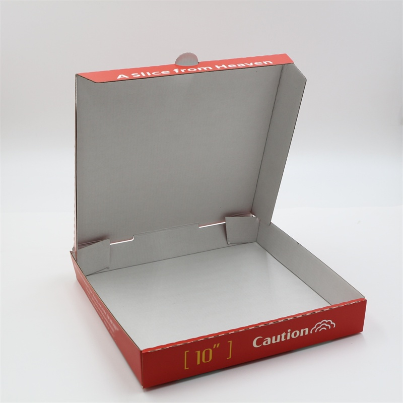 Caixa de Papel Kraft Personalizada, Papelão Corrugado Biodegradável, Descartável, Para Levar, Comida Rápida, Pizza, Confeitaria, Bolo, Almoço, Embalagem