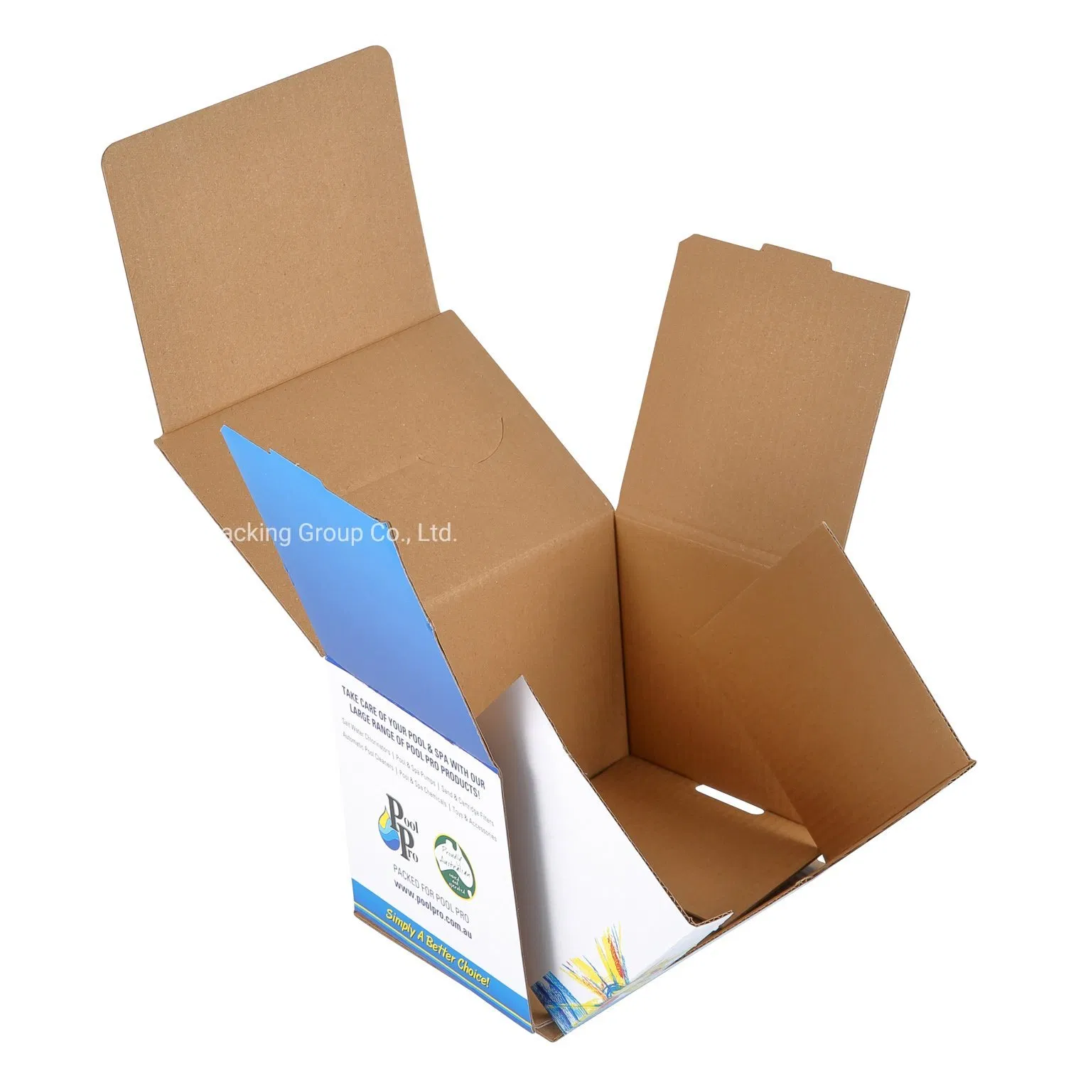 Caixas de Exibição de Papelão Impressas em Azul por Atacado