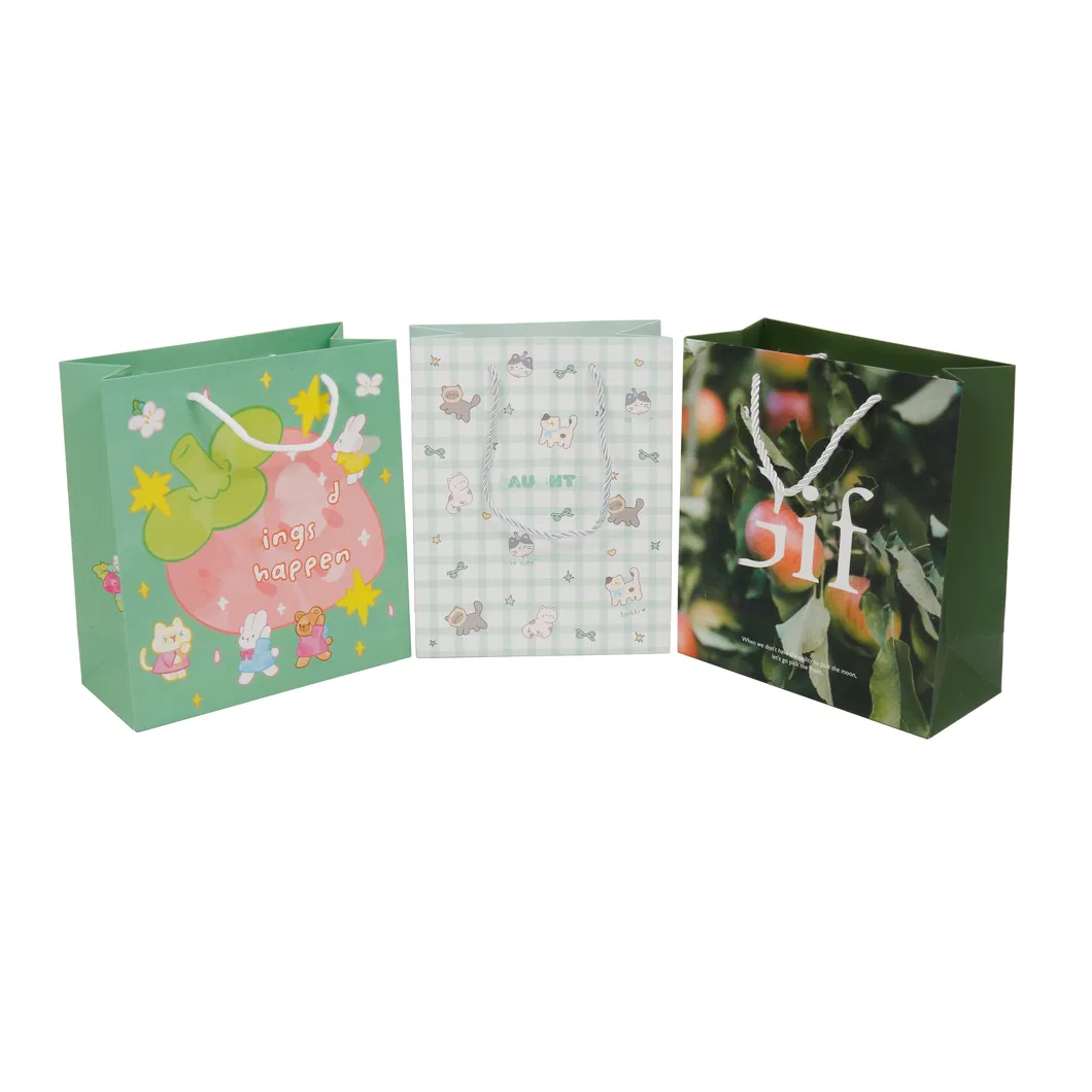 Tamanhos de Alça Personalizados Bolsas Ecológicas Embalagem de Presente Kraft para Sapatos Roupas Sacolas de Papel Reutilizáveis para Compras