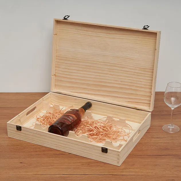Caixa de madeira de pinho premium