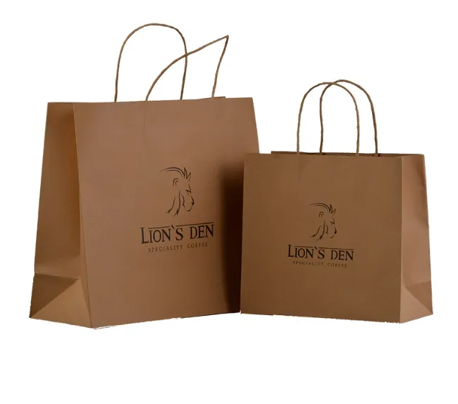 Embalagem de Roupas de Luxo Personalizada para Compras, Sacola de Papel para Presentes com Seu Próprio Logo