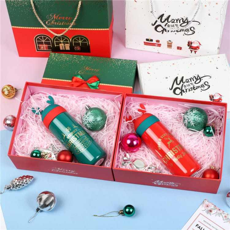 Embalagem de presente de papel para joias personalizadas de Natal, armazenamento de cosméticos e jogos, caixa de papelão