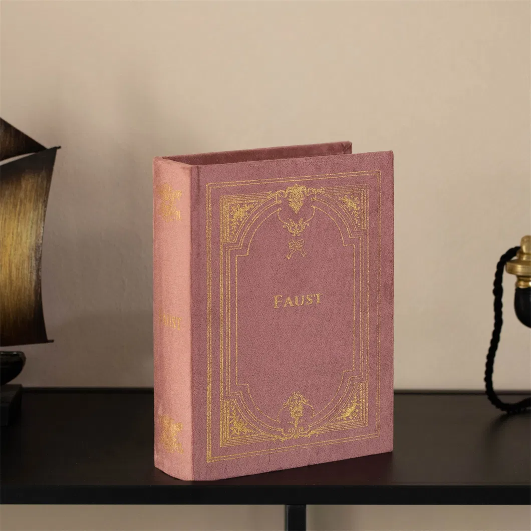 Caixa de Armazenamento em Forma de Livro Vintage Decorativa - Azul