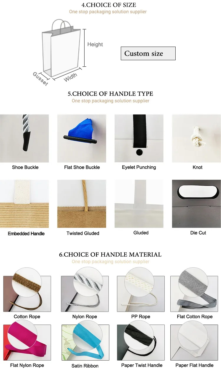 Bolsas de Papel de Luxo Boutique